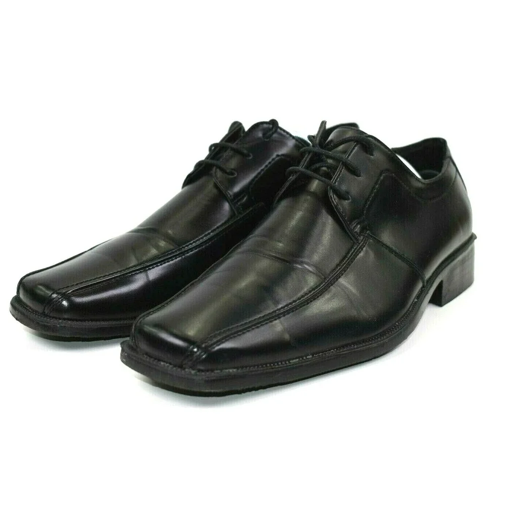 Tim Evans Men's Black Dress Shoes‎ Bicycle Toe England size 13